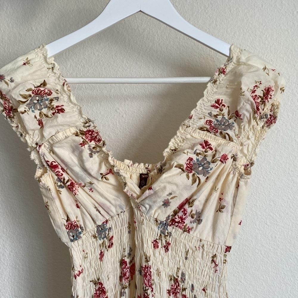 AMAYA Romantic Long Floral Cotton Dress S/M - Picture 8 of 16